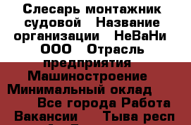 Слесарь-монтажник судовой › Название организации ­ НеВаНи, ООО › Отрасль предприятия ­ Машиностроение › Минимальный оклад ­ 70 000 - Все города Работа » Вакансии   . Тыва респ.,Ак-Довурак г.